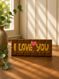 "I Love You" Chocolate Bar