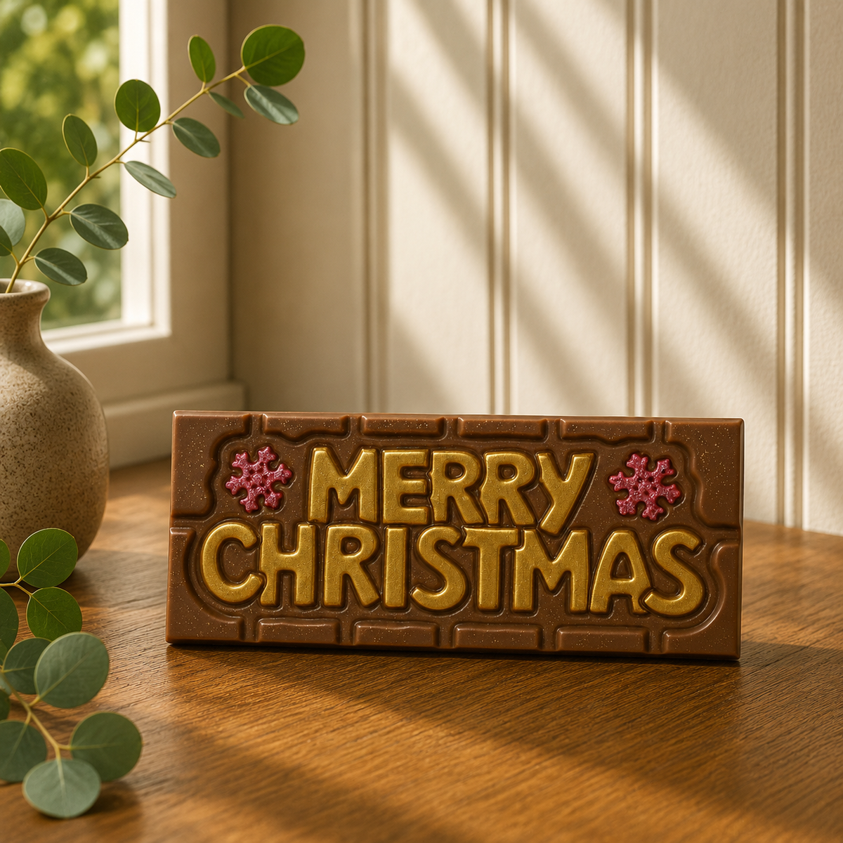 "Merry Christmas" Chocolate Bar